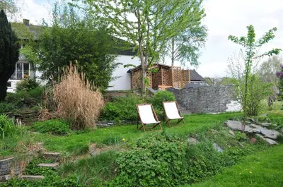 Ein Garten an der Unterkunft Ferienwohnung Noviomagus