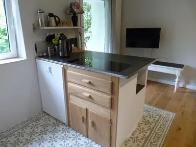 Küche/Küchenzeile in der Unterkunft Gästezimmer Am Hüstert