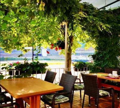 Ein Garten an der Unterkunft Hotel Krone Riesling