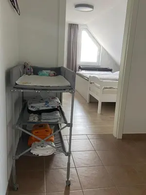 Ein Bett oder Betten in einem Zimmer der Unterkunft Ferienwohnung auf der Moselhöhe - Nähe Koblenz und Cochem