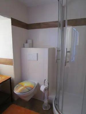 Ein Badezimmer in der Unterkunft Ferienhaus 