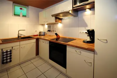 Küche/Küchenzeile in der Unterkunft Ferienwohnung im Kirchberg