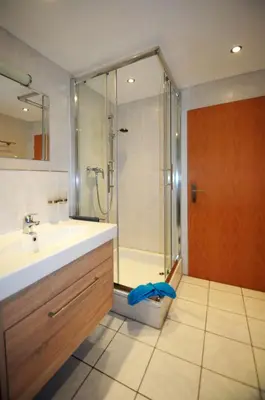 Ein Badezimmer in der Unterkunft Ferienwohnung im Kirchberg