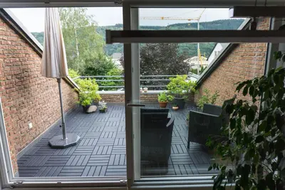 Ein Garten an der Unterkunft Moderne 70 qm Wohnung mit großer Dachterrasse