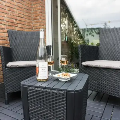 Moderne 70 qm Wohnung mit großer Dachterrasse