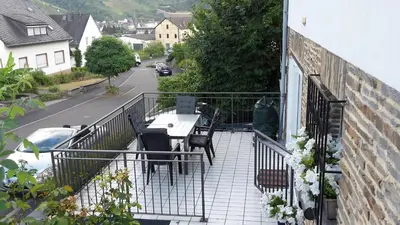 Ein Balkon oder eine Terrasse in der Unterkunft Milonia