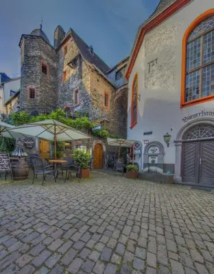 Das Gebäude in dem sich die Pension befindet