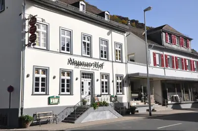 Das Gebäude in dem sich die Pension befindet