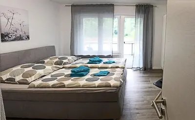Ein Bett oder Betten in einem Zimmer der Unterkunft Haus Josef Klotten