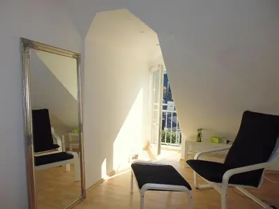 Ein Sitzbereich in der Unterkunft Mosel Ferienhaus Zell