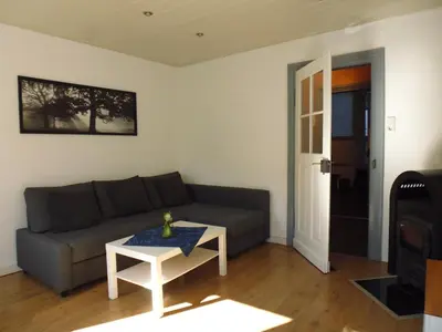Ein Sitzbereich in der Unterkunft Mosel Ferienhaus Zell