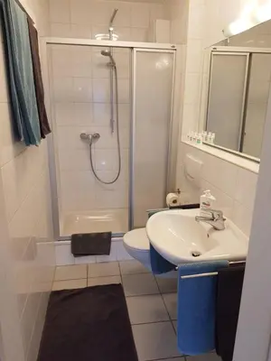 Ein Badezimmer in der Unterkunft Ferienwohnung Sonnenfels ****