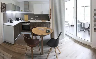 Küche/Küchenzeile in der Unterkunft Haus Josef Klotten Wohnung 2