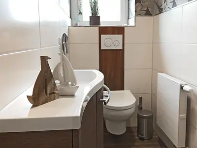 Ein Badezimmer in der Unterkunft Haus Josef Klotten Wohnung 2