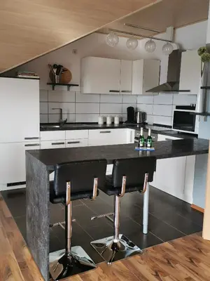 Küche/Küchenzeile in der Unterkunft Apartment Hasselstrasse