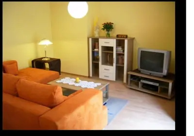TV/Unterhaltungsangebot in der Unterkunft Ferienhaus Burgeiche