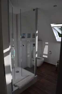 Ein Badezimmer in der Unterkunft Gästehaus Voyage