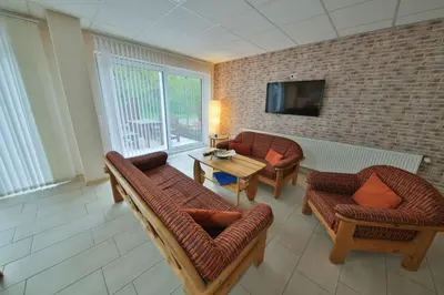 TV/Unterhaltungsangebot in der Unterkunft Barrierefreie 6 Personen Ferienwohnung im Landhausstil