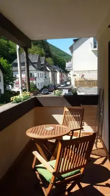 Das Gebäude in dem sich die Pension befindet