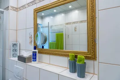 Ein Badezimmer in der Unterkunft Ferienvilla Koblenz
