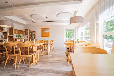 Ein Sitzbereich in der Unterkunft Landhotel Ringelsteiner Mühle