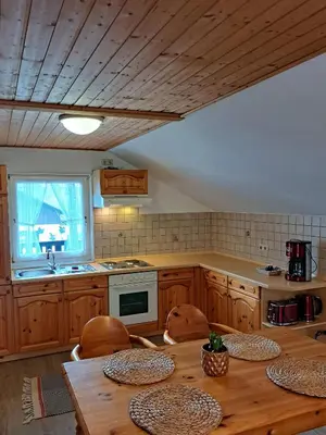 Küche/Küchenzeile in der Unterkunft Ferienwohnung Martin