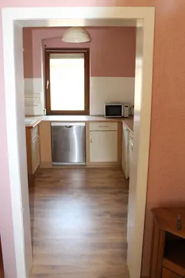 Küche/Küchenzeile in der Unterkunft Ferienwohnung Hofmann