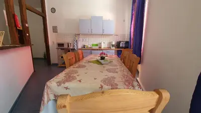 Küche/Küchenzeile in der Unterkunft Haus Born