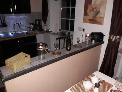 Küche/Küchenzeile in der Unterkunft Ferienhaus Blue