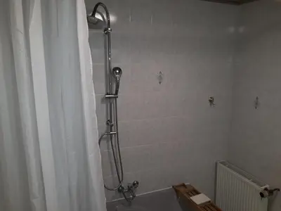 Ein Badezimmer in der Unterkunft Ferienhaus Blue