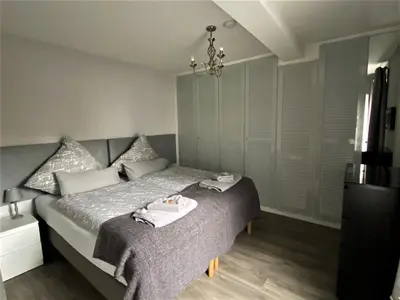 Ein Bett oder Betten in einem Zimmer der Unterkunft Kallenhard View Apartments