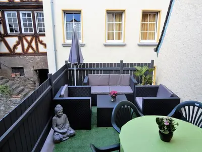 Ein Sitzbereich in der Unterkunft Altstadt Charme