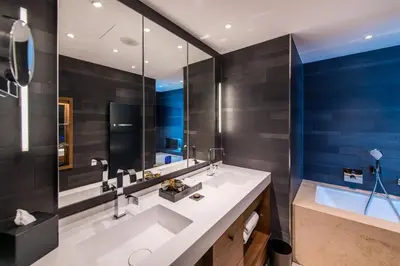 Ein Badezimmer in der Unterkunft FÄHRHAUS Koblenz