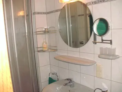 Ein Badezimmer in der Unterkunft Gästehaus Ruth Andrae