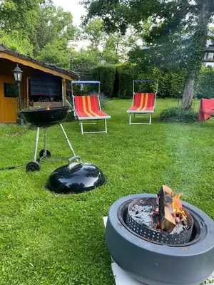 Ein Garten an der Unterkunft Casa Müller