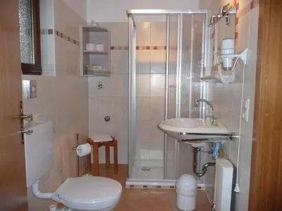 Ein Badezimmer in der Unterkunft Nationalpark-Gastgeber Eifel