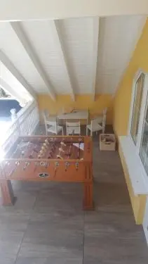 Ein Bett oder Betten in einem Zimmer der Unterkunft Im Corveyer Wäldchen