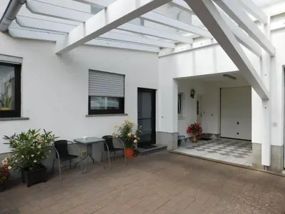 Ein Balkon oder eine Terrasse in der Unterkunft Kaminstübchen