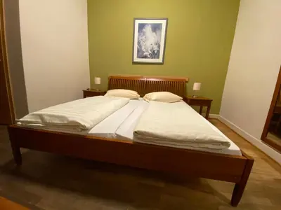 Ein Bett oder Betten in einem Zimmer der Unterkunft Hotel Restaurant Frankenturm