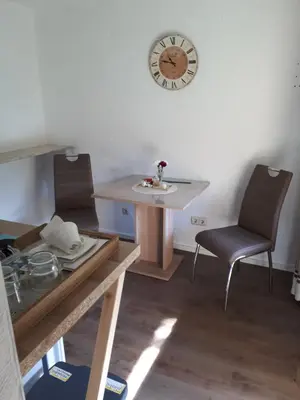 Ein Sitzbereich in der Unterkunft Haus am Dekernbach