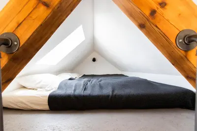 Ein Bett oder Betten in einem Zimmer der Unterkunft Vintage meets Moderne