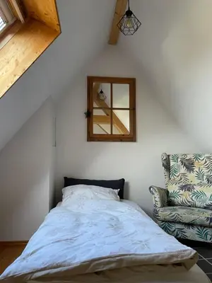 Ein Bett oder Betten in einem Zimmer der Unterkunft BelEtage Eifel