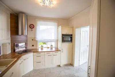 Küche/Küchenzeile in der Unterkunft Villa am Schwallenberg