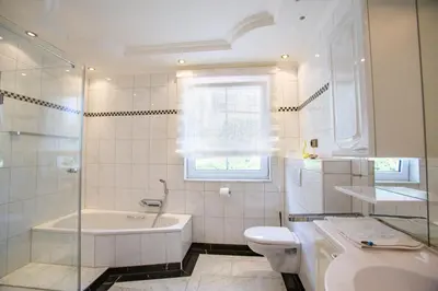Ein Badezimmer in der Unterkunft Villa am Schwallenberg