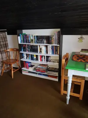 Die Bibliothek im Ferienhaus