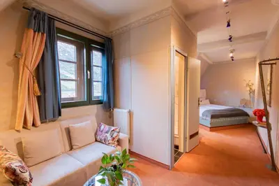 Ein Bett oder Betten in einem Zimmer der Unterkunft Hotel Weiler