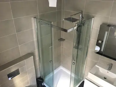 Ein Badezimmer in der Unterkunft Gästehaus Weingut Meierer