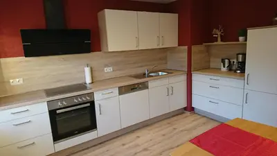 Küche/Küchenzeile in der Unterkunft Gästehaus Sylvia