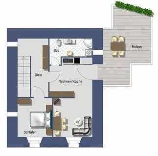 Grundriss der Unterkunft Moselwinzerhaus