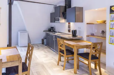 Küche/Küchenzeile in der Unterkunft Ferienhaus Mosellage